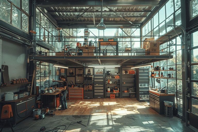Gagnez de la place avec une mezzanine suspendue dans votre garage