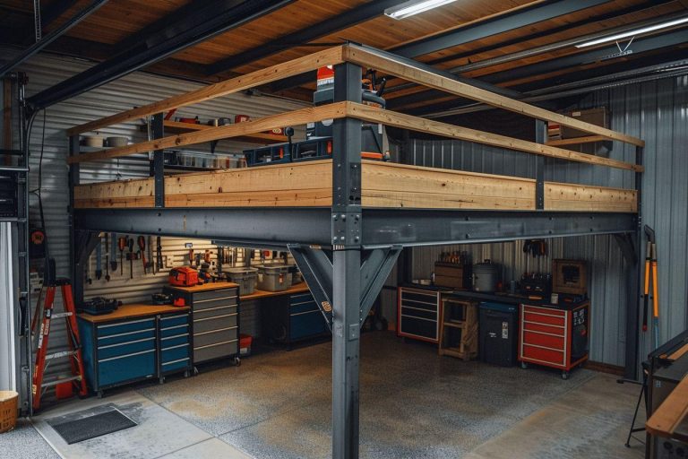 Gagnez de la place avec une mezzanine suspendue dans votre garage
