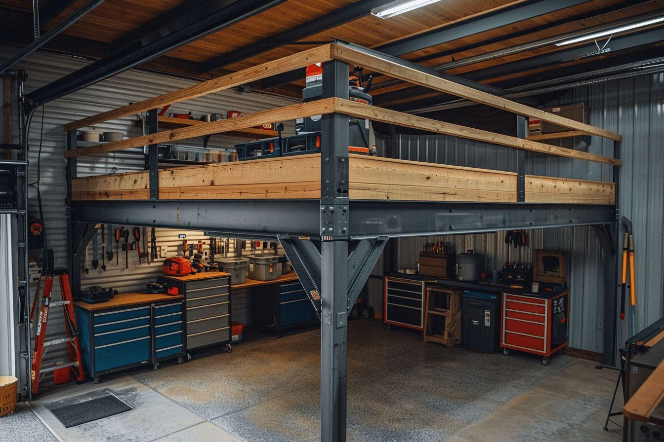 Gagnez de la place avec une mezzanine suspendue dans votre garage
