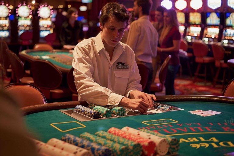 Le rôle d’un croupier en blackjack