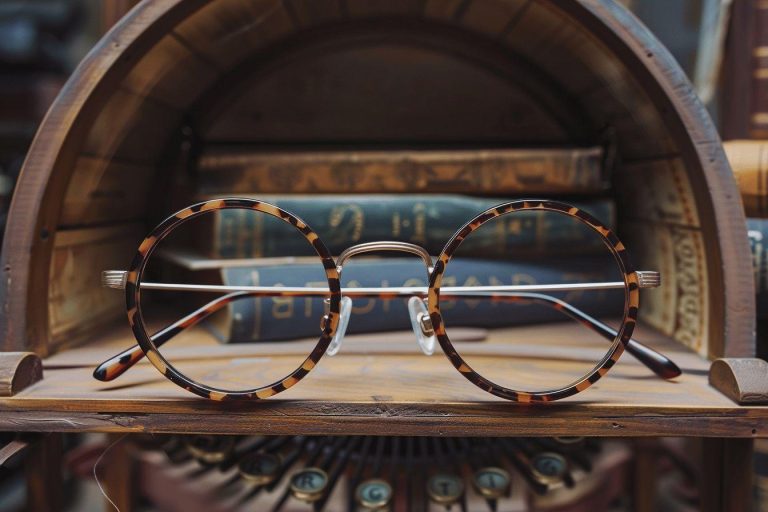 Lunette de vue : avec un modèle des années 30