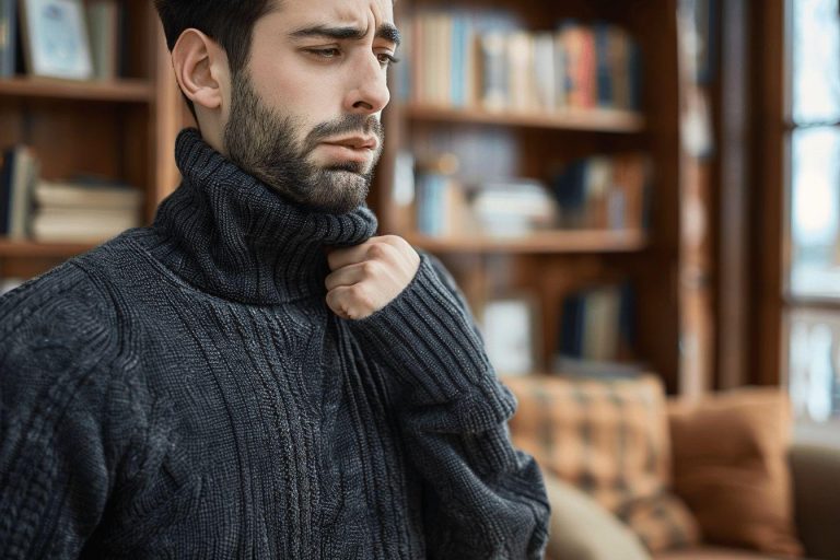 Pull col roulé homme, je ne le supporte pas